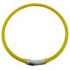 Collar luminoso para mascotas recargable por USB de pelo lacio de fábrica, collar luminoso LED para perro y gato, collar de silicona con cola