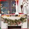 Nuevas decoraciones de bastón de caramelo navideño transfronterizas, bastones de caramelo de madera creativos, decoraciones y colgantes reconfortantes para fiestas en casa