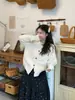 Suéter cárdigan suave estilo coreano para mujer, nuevo modelo de principios de otoño e invierno 2026, chaqueta corta de punto suave y retro trenzada