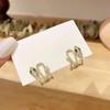 Pendientes de cobra esmeralda retro europeos y americanos, elegantes pendientes de celebridades de Internet con personalidad, pendientes de estilo frío de celebridades de Internet para mujeres