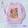 Sudadera Fina de Manga Larga para Niño Mario Super Mario Ropa Infantil Otoño e Invierno Algodón para Bebé Holgada Atuendo de Otoño Moderno
