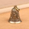 Llavero de Campana de Latón Zodiaco Doble Campana de Dragón Colgante para Llave de Coche Colgante Pequeño Joyería Regalo