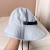 Sombrero de pescador de mezclilla de color sólido con cola de milano estilo japonés para mujer, sombrero para el sol para senderismo al aire libre de verano, sombrero de lavabo informal que combina con todo, moderno
