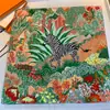 Regalo para Mamá y Personas Mayores Moda de Alta Gama Bufanda de Seda Versátil Cuadrada sin Tirantes Decorativa de Verano