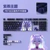 Keycaps para Teclado Mecânico PBT Dye-Sublimation com Gravação Lateral e Design Translúcido, Fábrica Original Compatível com Wooting60/68/87/98/104