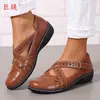 Zapatos Juti Juming 2026 Otoño/Invierno Nuevos Zapatos Casuales para Mamá con Suela Gruesa Láser y Velcro con Diseño Tejido