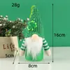 Sombrero de Lentejuelas Transfronterizo de Liquen Muñeco Elfo Colgante de Árbol de Navidad St. Decoración de Muñeco Luminoso para el Día de San Patricio