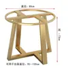 Novo Suporte de Perna de Mesa Redonda de Ardósia de Vidro Estrutura de Ferro Mármore Perna de Mesa Elevada Mesa de Centro Redonda Pequena Mesa de Jantar