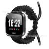 Adecuado para Fitbit Versa1/2 Correa Inteligente Cuerda de Paraguas Trenzada Nylon Ajustable Correa de Reloj de Pulsera Mancha