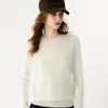 Outono e Inverno Nova Camisa de Base em Tricô de Caxemira Pulôver Colorido Sólido da Moda Simples Macio Confortável Estilo Coreano Feminino Espessada