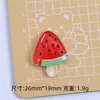 Gelo através de frutas sorvete comida brincar desenho animado feito à mão diy creme resina pequenos acessórios grampo de cabelo joia material saco