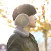 Protetores de ouvido de inverno anti-congelamento pelo de coelho forrados com fleece protetores de ouvido espessados à prova de frio para crianças para uso externo masculino e feminino protetores de ouvido quentes para ciclismo