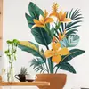 Hs1280Q Plantas Tropicales y Subtropicales Palma Plátano Pegatina de Pared Autoadhesiva Pegatina Decorativa de Pared de Planta Verde Artificial