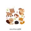 Calcomanías de Transferencia de Calor Combinación de Animales Ropa para Niños DIY Transferencia de Calor Offset Calcomanías Decorativas Calcomanías para Planchar Transferencia de Calor Lista para Envío