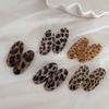 Pinza Ovalada para Cabello con Estampado de Leopardo Estilo Coreano, Pinza de Pico de Pato Personalizada y Versátil, Accesorio para el Cabello Pinza para Flequillo de Película de Alta Gama, Nuevo Estilo para Mujeres
