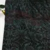 Tela con Patrón Estampado en Oro de Seda Acetato, Nueva Tela Oscura Estilo Chino para Ropa de Mujer, Pinzas para el Cabello, Bolsos, Tela Floral en Stock