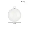 Bola de Natal de Alta Transparência Enfeite de Árvore de Natal Bola Plástica Oca Bola Redonda Acrílica Irregular Caixa com Decoração de Natal