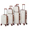 Equipaje transfronterizo 12/14/18/20/24/ 28 pulgadas juego de equipaje de viaje venta al por mayor personalizada maleta de gran capacidad con cerradura de combinación