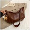 Bolso plisado estilo coreano para mujer 2026 Nueva moda Bolso tote de gran capacidad de moda Bolso cruzado blanco elegante