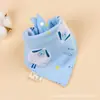 Toalla triangular de algodón para bebé toalla para recién nacido anti-escupir leche agua saliva toalla para bebé niño y niña babero de algodón toalla base para babero