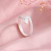 Anillo de Dragón de Plata Esterlina S925 Kalani Anillo de Pareja Plata 925 Dragón y Fénix Anillo de Par Anillo Abierto para el Dedo Índice Mesón