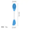 Cepillo facial de silicona de doble cabeza para mascarilla facial transfronterizo, cepillo de masaje para limpieza facial, herramienta especial para aplicar mascarilla de barro facial casera, película suave