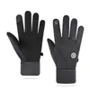 Guantes Calientes de Invierno, Guantes Deportivos de Esquí con Diseño de Copo de Nieve, Forro Polar para Exteriores, Pantalla Táctil, Antideslizantes, Impermeables, para Ciclismo