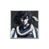 Anime Japonés y Coreano Demon Slayer Broche Divertido Insignia de Metal Accesorios para Ropa Pines de Solapa Patrón Geométrico Redondo Venta al por Mayor de Fábrica