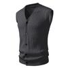 Suprimento Transfronteiriço Outono e Inverno 2025 Novo Cardigã Tricô Colete Tricotado Camisa Básica Casual Masculina Colete Tricotado