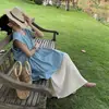 Top sin mangas con cuello en V estilo coreano para mujer, Nuevo chaleco de verano versión coreana estilo perezoso de longitud media, Suéter holgado adelgazante