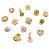 Cuentas de jade de imitación con incrustaciones de oro antiguo que conservan el color, hechas a mano, para pulseras, collares, transferencias de cuentas, joyería con cuentas de oro arena