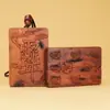 Madeira Raiada, Amuletos de Nuvem de Trovão, Talismãs de Nuvem Roxa, Talismãs dos Cinco Trovões, Etiquetas Penduradas Dupla Face, Madeira de Jujuba Raiada, Ferramentas de Ritual Taoísta Atacado