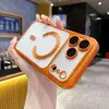 Funda magnética galvanizada para iPhone 17Promax, mate esmerilado, cubierta integral anticaídas para lente de iPhone 16