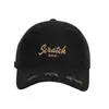 Chapéu de Sol de Proteção Solar de Verão para Mulheres, Boné de Baseball Casual Personalizado Estilo Coreano Rasgado com Letras, Boné Versátil Bico de Pato Emagrecedor