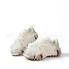 Zapatos Chunky de Comercio Exterior para Mujer 2026 Primavera Nuevo Estilo Bailarinas Planas con Lazo de Pedrería Suela Gruesa Deportivas Casuales Zapatos de Mujer con Suela de Durian