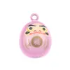 Estilo japonés y viento multicolor división Yin y Yang Efecto ojo de gato de sueño de Dharma Piano de agua Campana campana de cobre totalmente cerrada Campana basculante