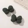 Tecido Xadrez Simples Versátil Retrô Enchimento de Algodão Laços Acessórios DIY Acessórios de Cabelo Acessórios para Roupas Acessórios Atacado