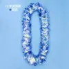 Guirnalda de Flores Hawaianas Engrosada Encriptada Premiación de Reunión Deportiva Colgante del Cuello Barra de Reconocimiento de Reunión Anual Corona de Flores Hawaianas para Actuación