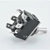 Interruptor de Mantequilla con Tornillos, Pin de Soldadura/Pin de Tornillo de 6 Pines y 3 Velocidades, Interruptor Basculante Negro en