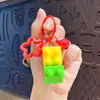 Bloques de Construcción Trapezoidales de Dibujos Animados Creativos Colgante Descompresor Llavero Colgante para Mochila Escolar Infantil Llavero de Coche Regalo Venta al por Mayor