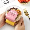 Caja para pastel enrollado de yogur de extracción en frío Caja de empaque para rollo Menglong Tazón para pudín Caja de empaque para rollo individual suizo y rebanada japonesa