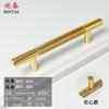 Manija de moleteado dorado perfil de aleación de aluminio de tubo redondo manija de puerta de gabinete simple luz de lujo cajón manija de un solo agujero