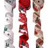 Decorações de Natal Carro de Natal Boneco de Neve Fita Fita de Natal Decoração de Festa de Feriado Fita Estampada Colorida