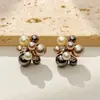 Pendientes de Palomitas de Maíz de Gama Alta, Accesorios de Perlas de Moda y Versátiles para el Viaje Diario