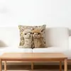 Fundas de Almohada de la Popular Serie de Animales Lindos de Amazon para Decoración de Sofá del Hogar, Fundas de Cojín Cortas de Felpa