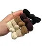 Argola para Toalha Gravata Borboleta Vermelha Ano Novo Alta Elasticidade Novo Rabo de Cavalo Durável Faixa para Cabelo Feminina Doce Versátil Prendedor de Cabelo Preto