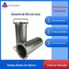 Elemento Filtrante de Cesta de Aço Inoxidável Cesta de Filtro de Boca Plana 304 Cesta de Filtro de Aço Inoxidável Filtro de Tubo 114*300
