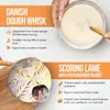 Amazon juego de cestas de fermentación de pan 2 cestas de fermentación de forma ovalada batidor de huevos raspador de masa kit cepillo de limpieza