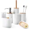Juego de Portacepillos de Dientes y Vasos para Baño del Hogar, Set de Enjuague Bucal para Artículos de Tocador de Hotel y Casa de Huéspedes