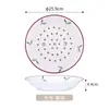 Prato de Melamina Doméstico Estilo Chinês Hotel Simples Prato Especial para Dumpling Anti-queimadura Camada Dupla Secagem Prato para Dumpling